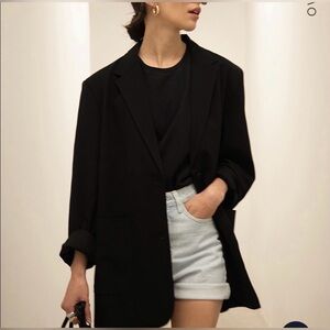 OAK + FORT Black Women's Blazer